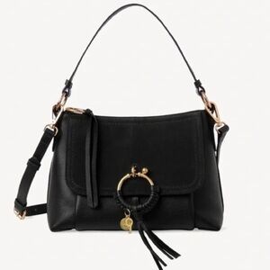 See By Chloe Joan Small Shoulder Crossbody Leather Bag in Black EUC